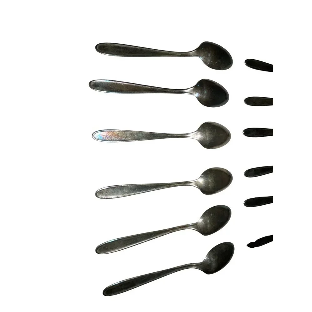 Vintage 1921 Grosvenor Oneida Community Spoons Used Set of 12